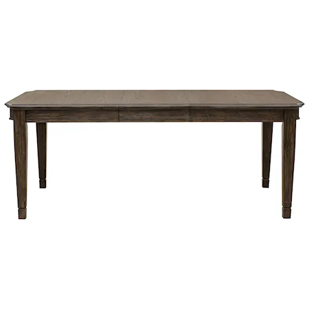 Traditional Dining Table with 18" Leaf